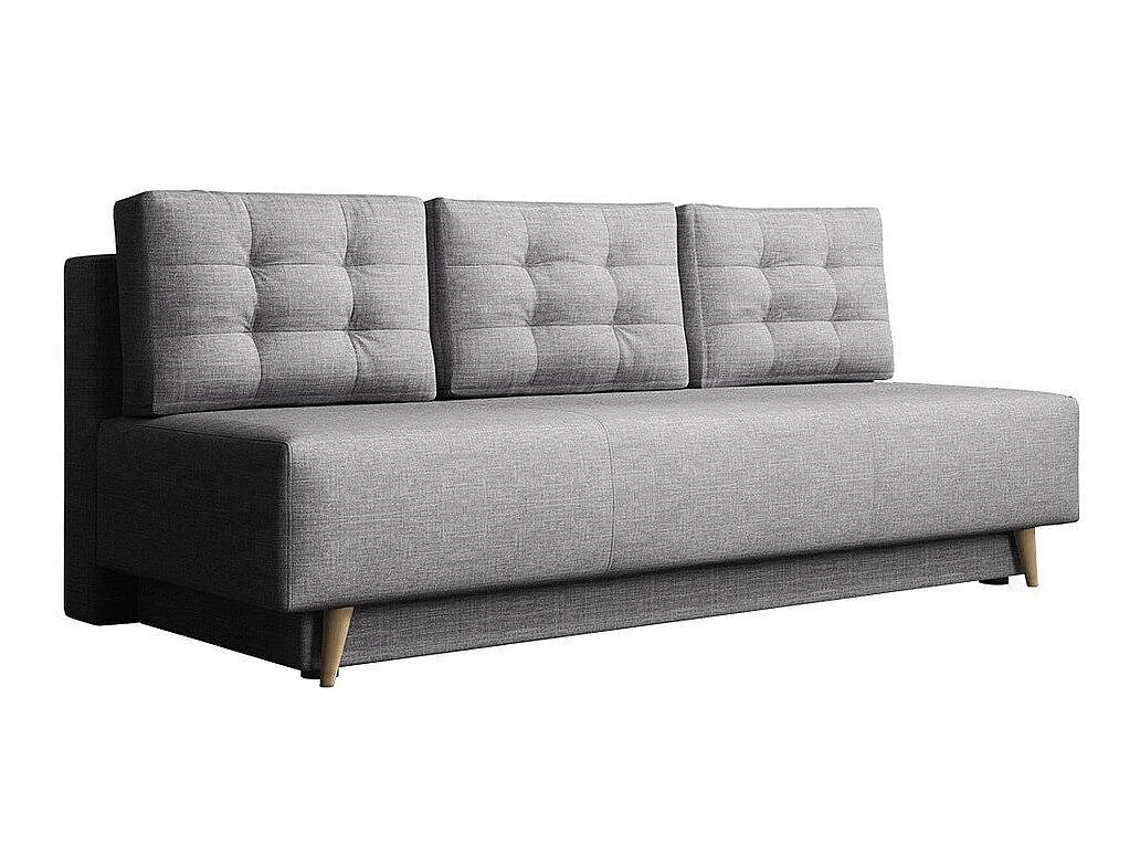 Canapé convertible 4 places en tissu gris COLUMBUS 90x200x87 cm