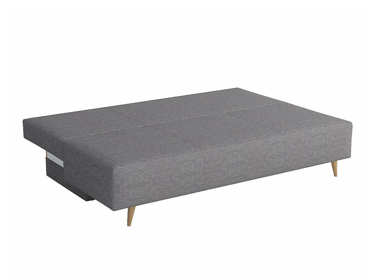 Canapé convertible 4 places en tissu gris COLUMBUS 90x200x87 cm