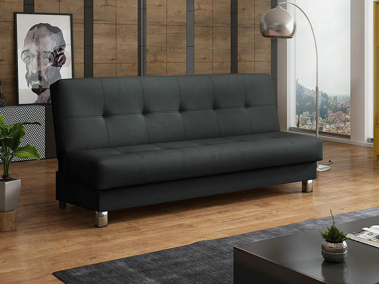 Canapé convertible Columbus 107, Disponible, 90x193x85cm