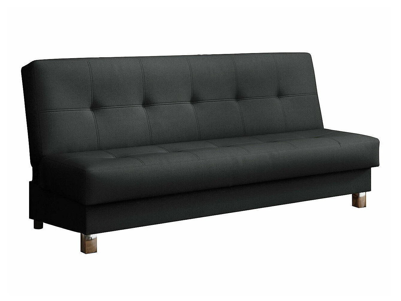 Canapé convertible 3 places en tissu gris COLUMBUS 90x193x85 cm