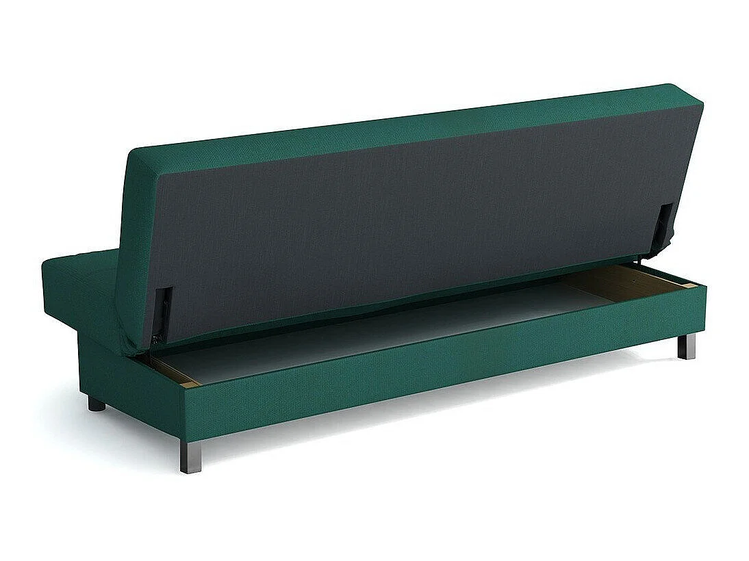 Canapé convertible 3 places en tissu gris COLUMBUS 90x193x85 cm