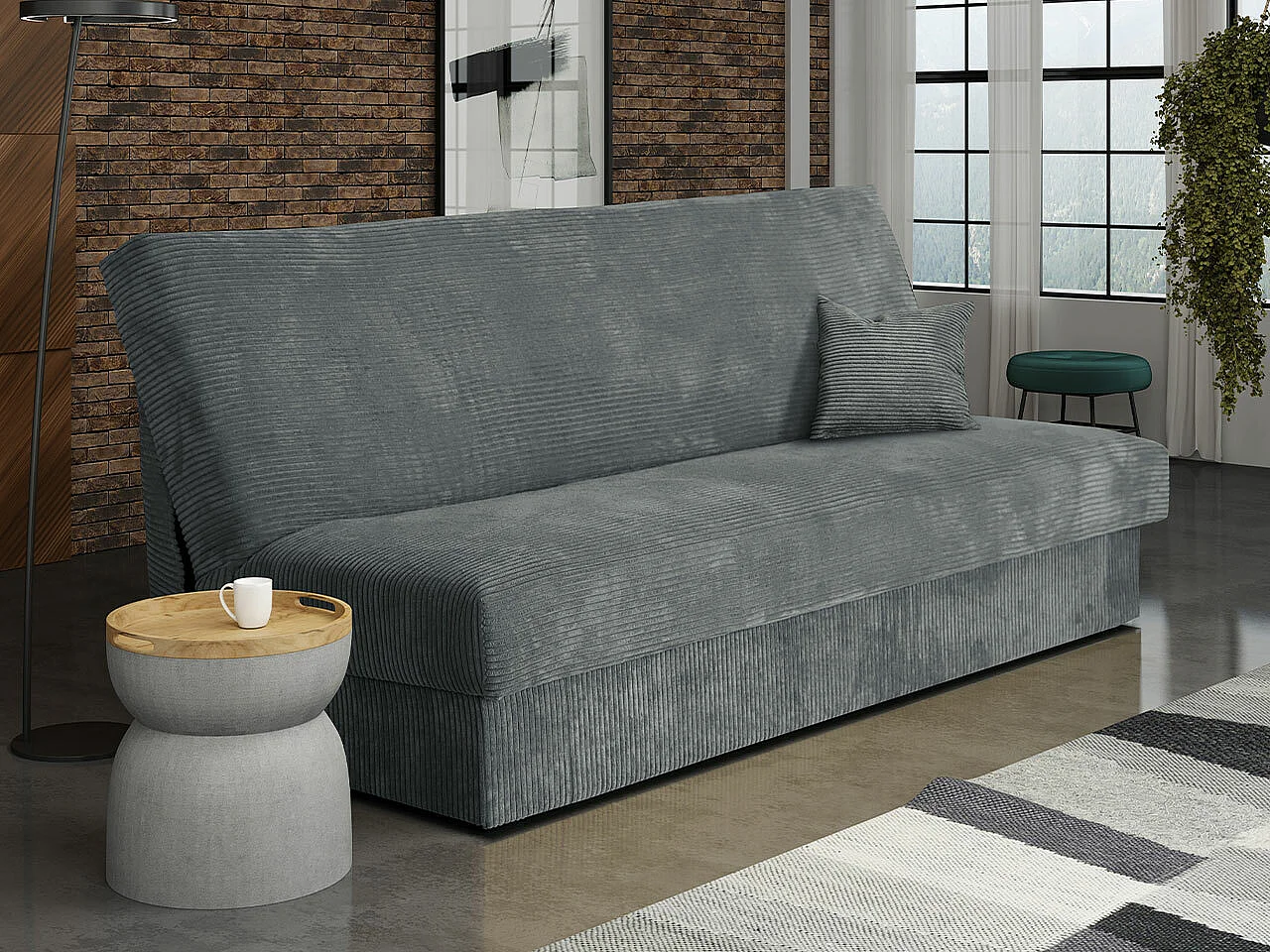 Canapé convertible Columbus 119, Disponible, 80x175x80cm