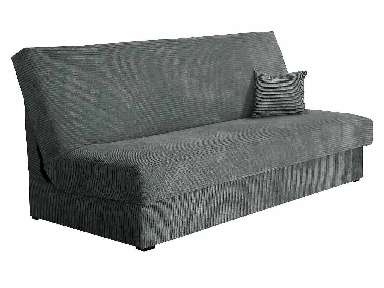 Canapé convertible 3 places en tissu gris COLUMBUS 80x175x80 cm