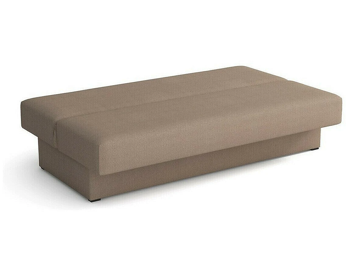 Canapé convertible 3 places en tissu gris COLUMBUS 80x175x80 cm