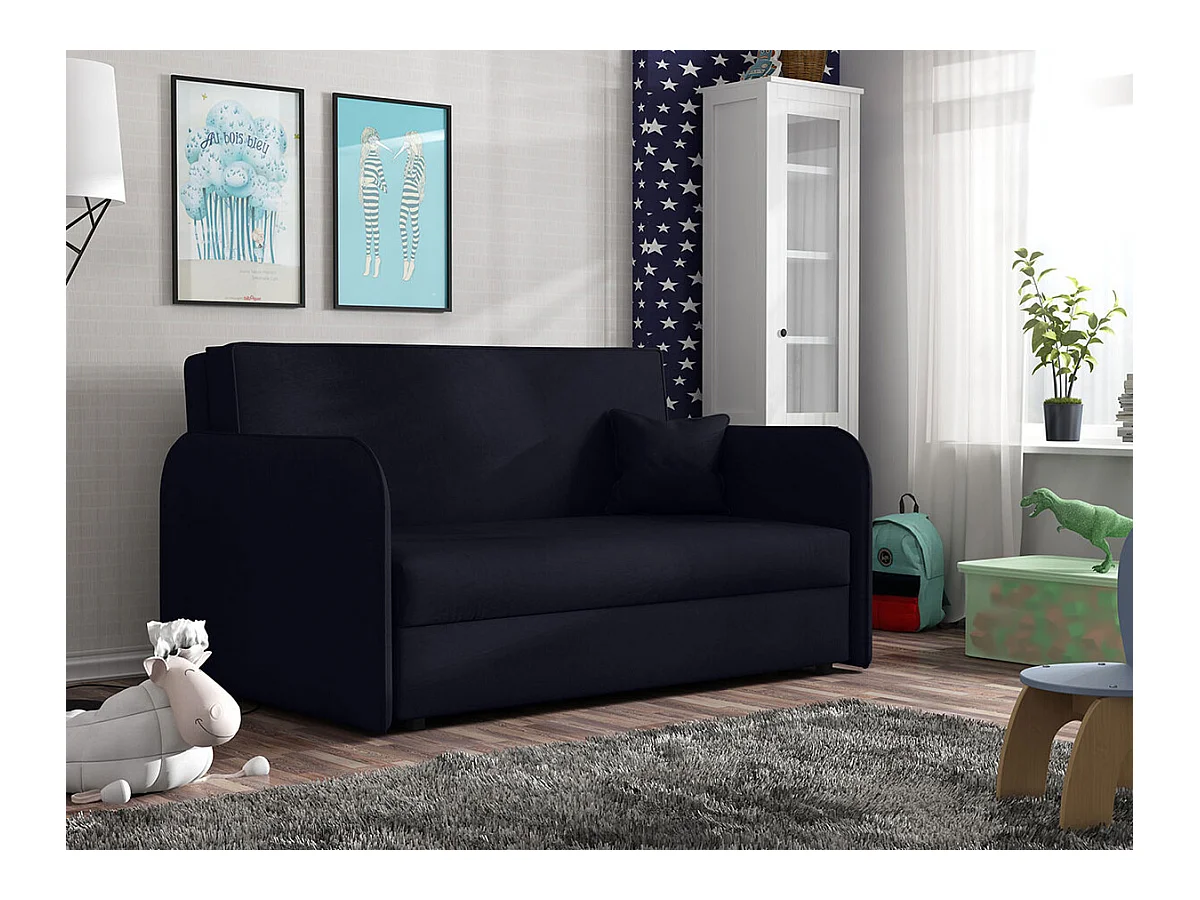 Canapé convertible Columbus 123, Boîte de literie, 85x145x98cm, Mobilier déjà assemblé