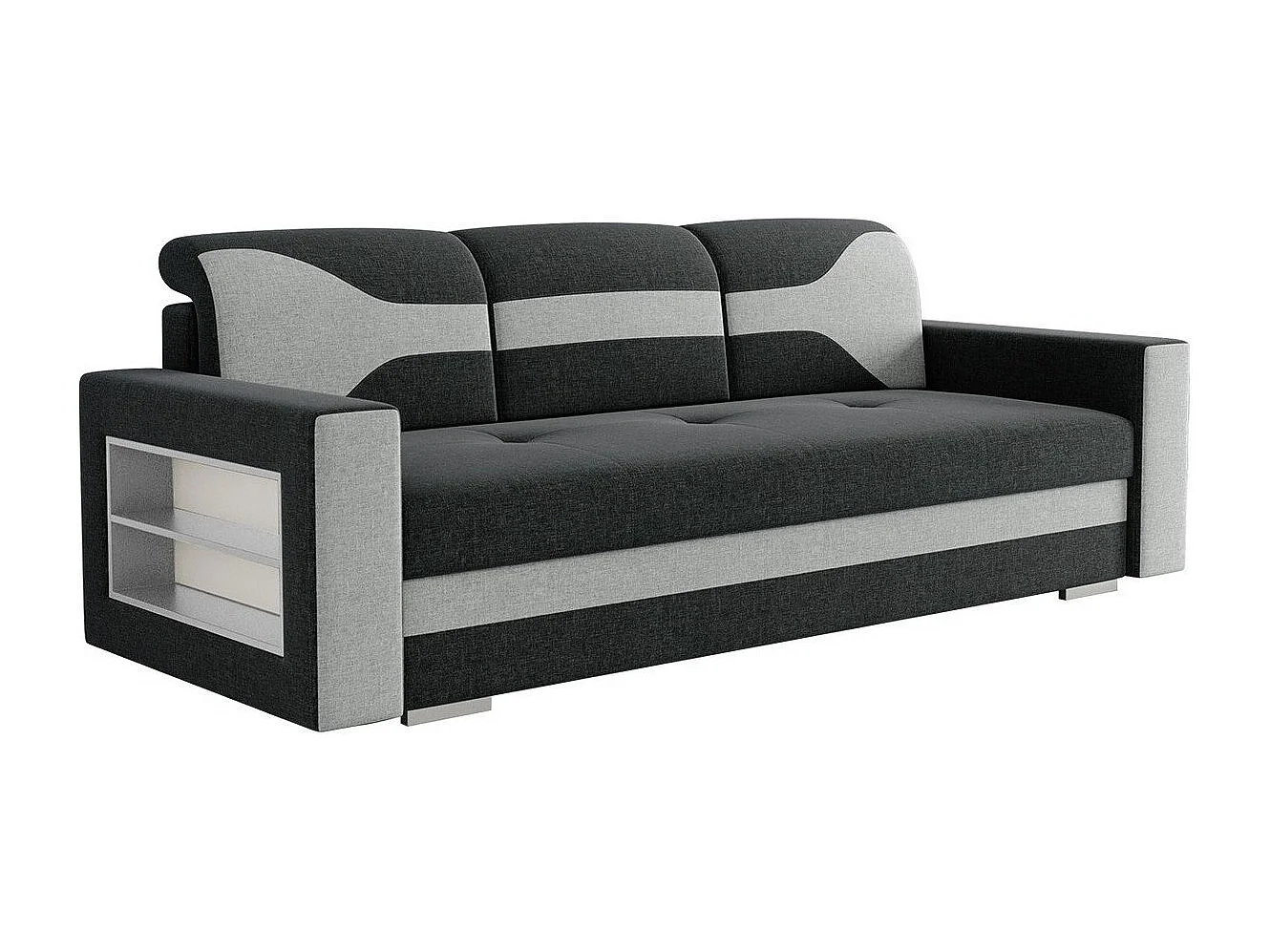 Sofá-cama Decatur 106, Almacenaje, 88x236x92cm