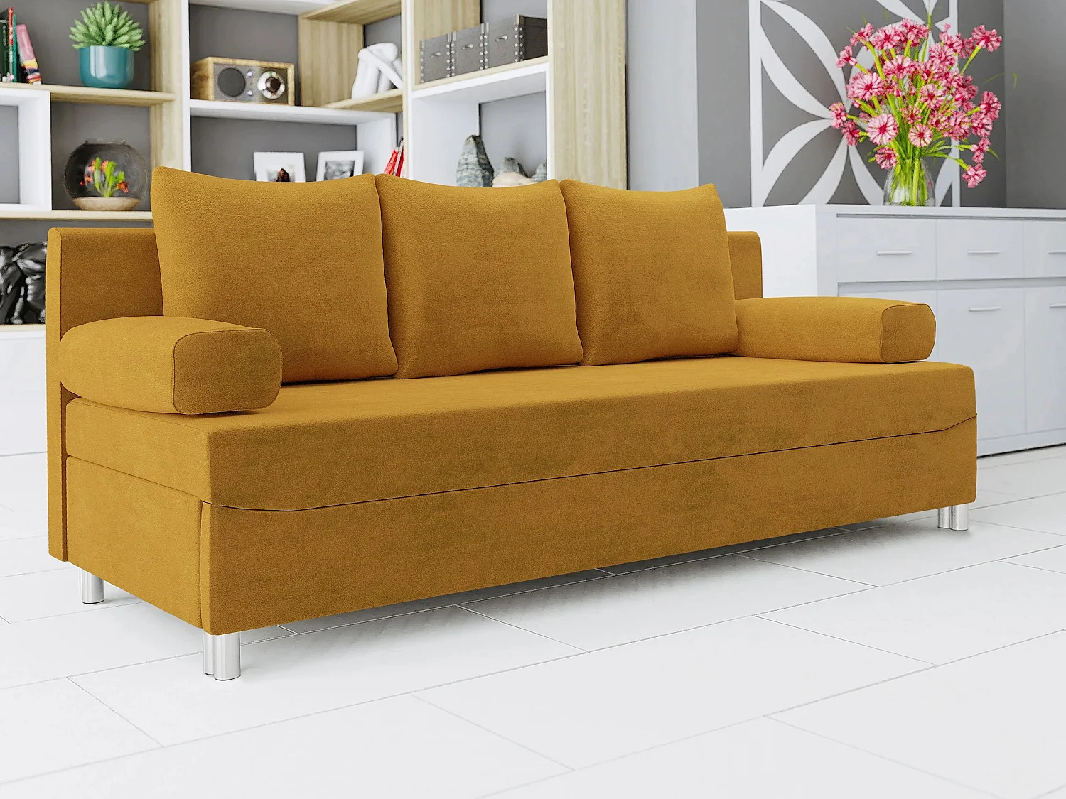 Sofá cama Comfivo Artes, Almacenaje, 86x192x80cm