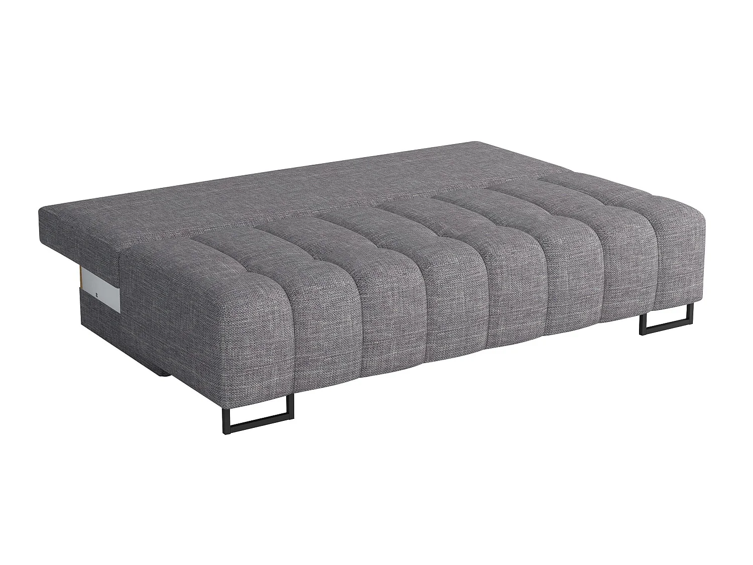 Canapé convertible 4 places en tissu marron COLUMBUS