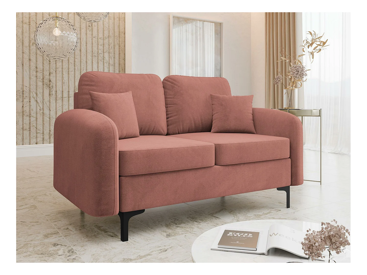 Canapé convertible Torlua 101, Boîte de literie, 96x157x94cm