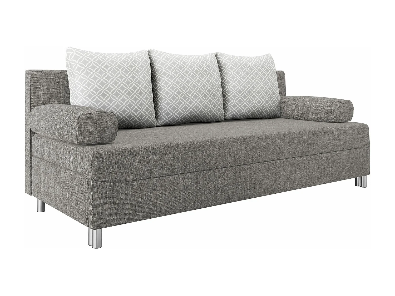 Sofá-cama Comfivo 125, Almacenaje, 86x192x80cm