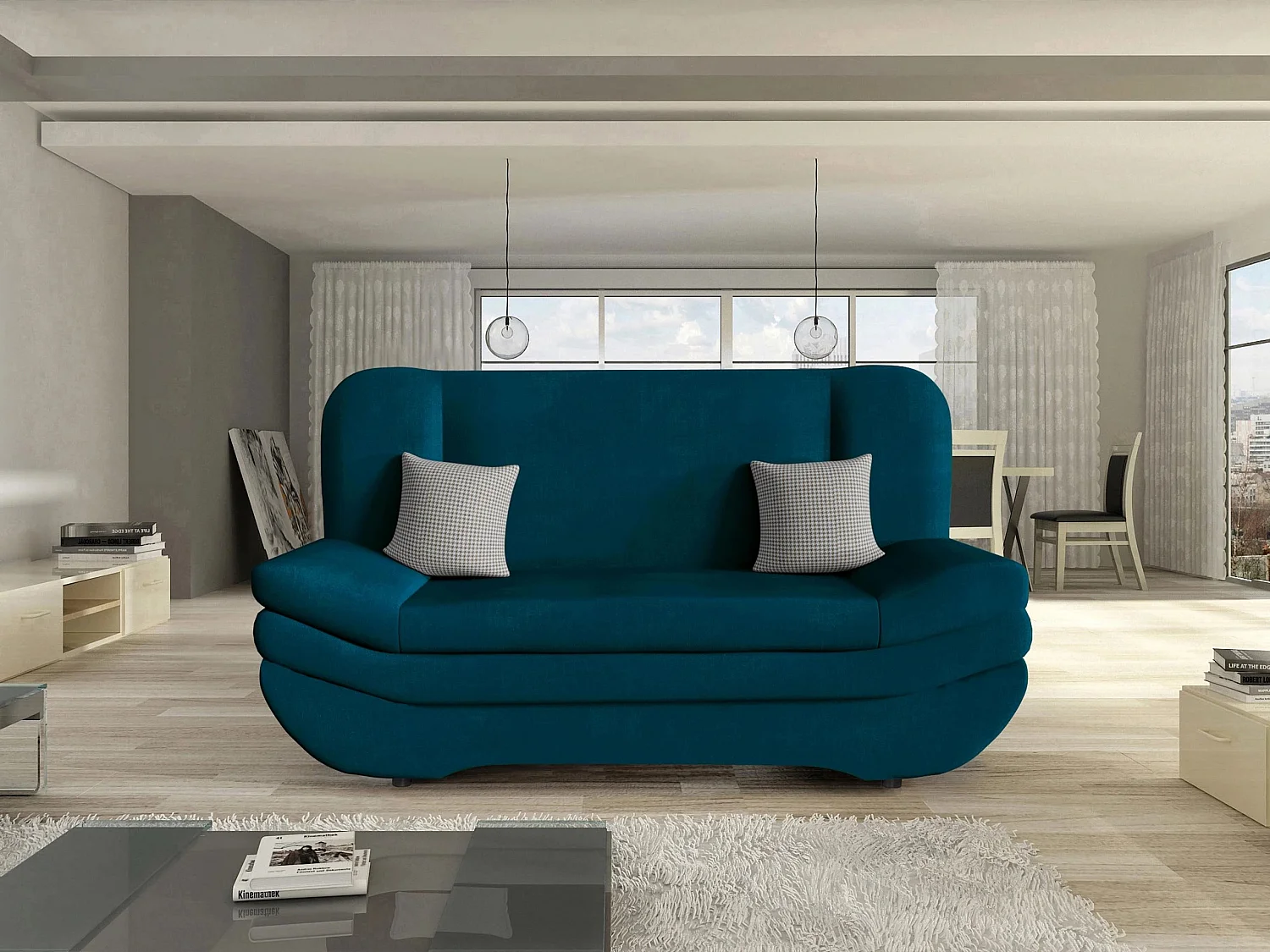 Canapé convertible Comfivo Silva, Disponible, 95x200x90cm, Mobilier déjà assemblé