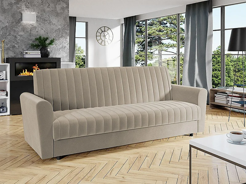 Sofá-cama Columbus 142, Almacenaje, 87x230x90cm
