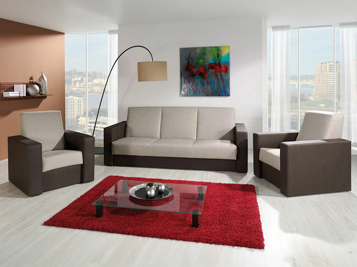 Sofá cama Providence 169, Almacenaje, 9x22x10cm