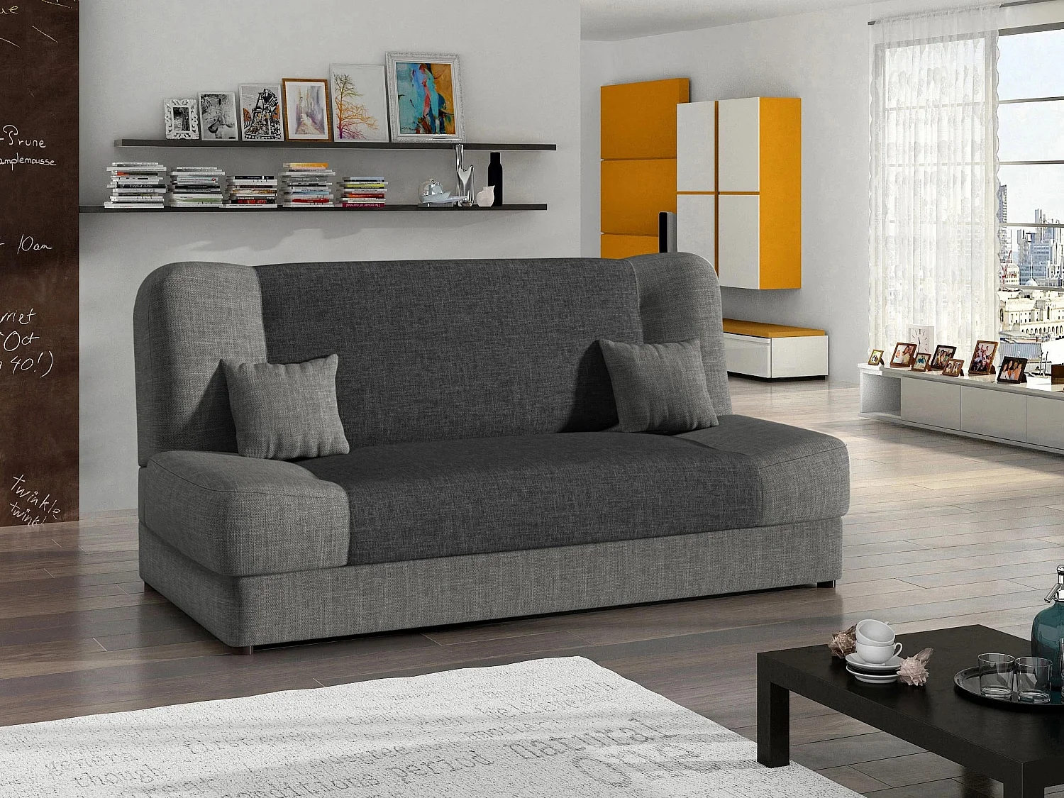 Sofá cama Comfivo Cera, Almacenaje, 86x195x87cm
