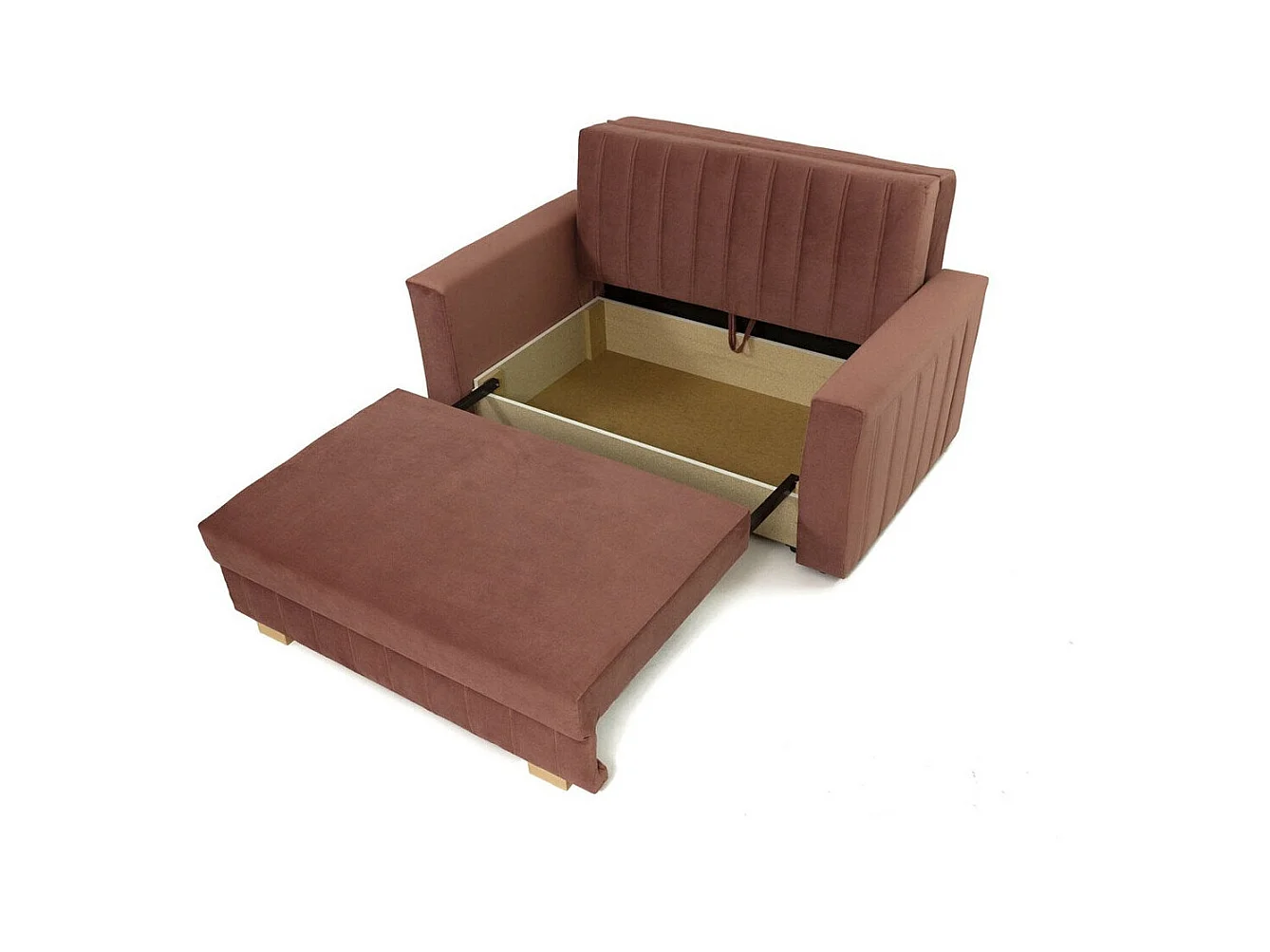 Sofá-cama Columbus 136, Almacenaje, 85x145x98cm, Muebles ya montados