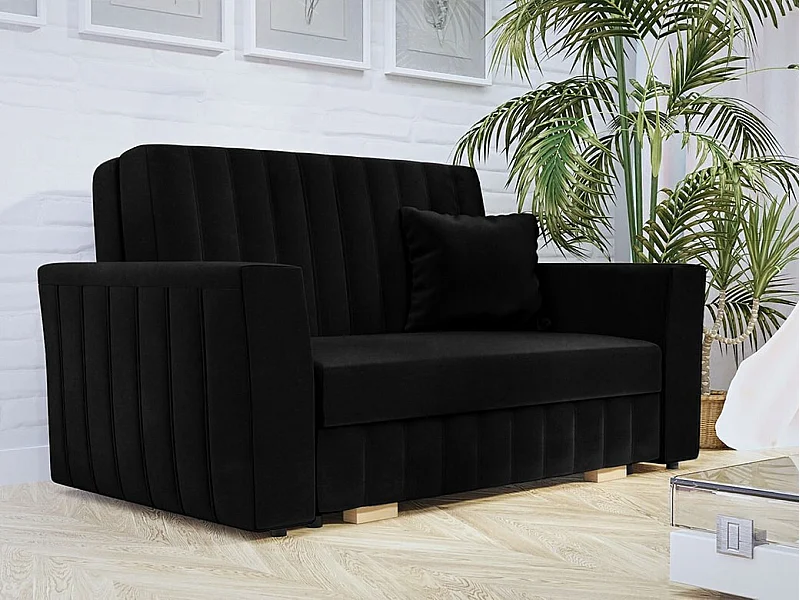 Canapé convertible Columbus 136, Disponible, 85x145x98cm, Mobilier déjà assemblé