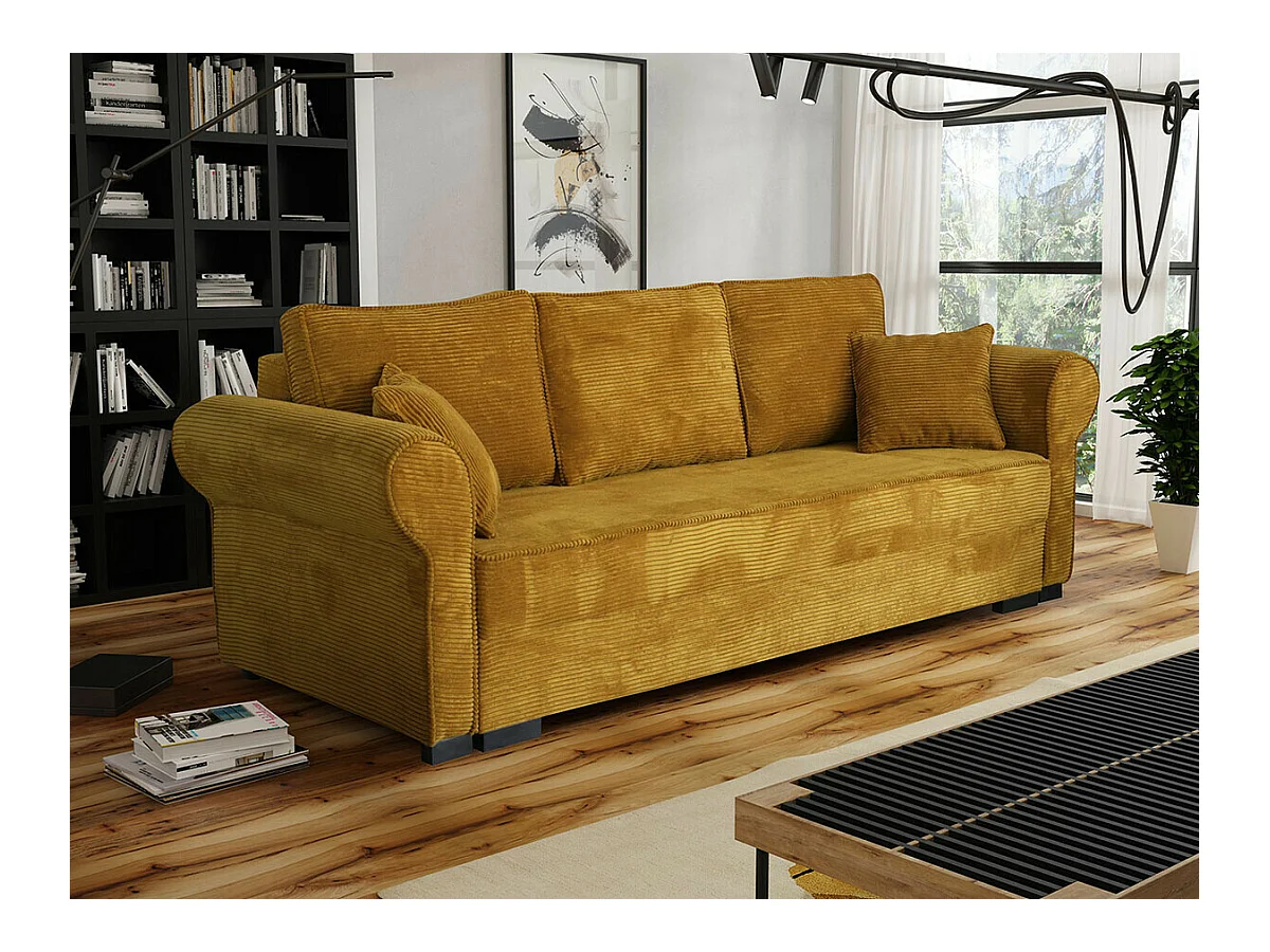 Canapé convertible Columbus 130, Boîte de literie, 92x234x92cm