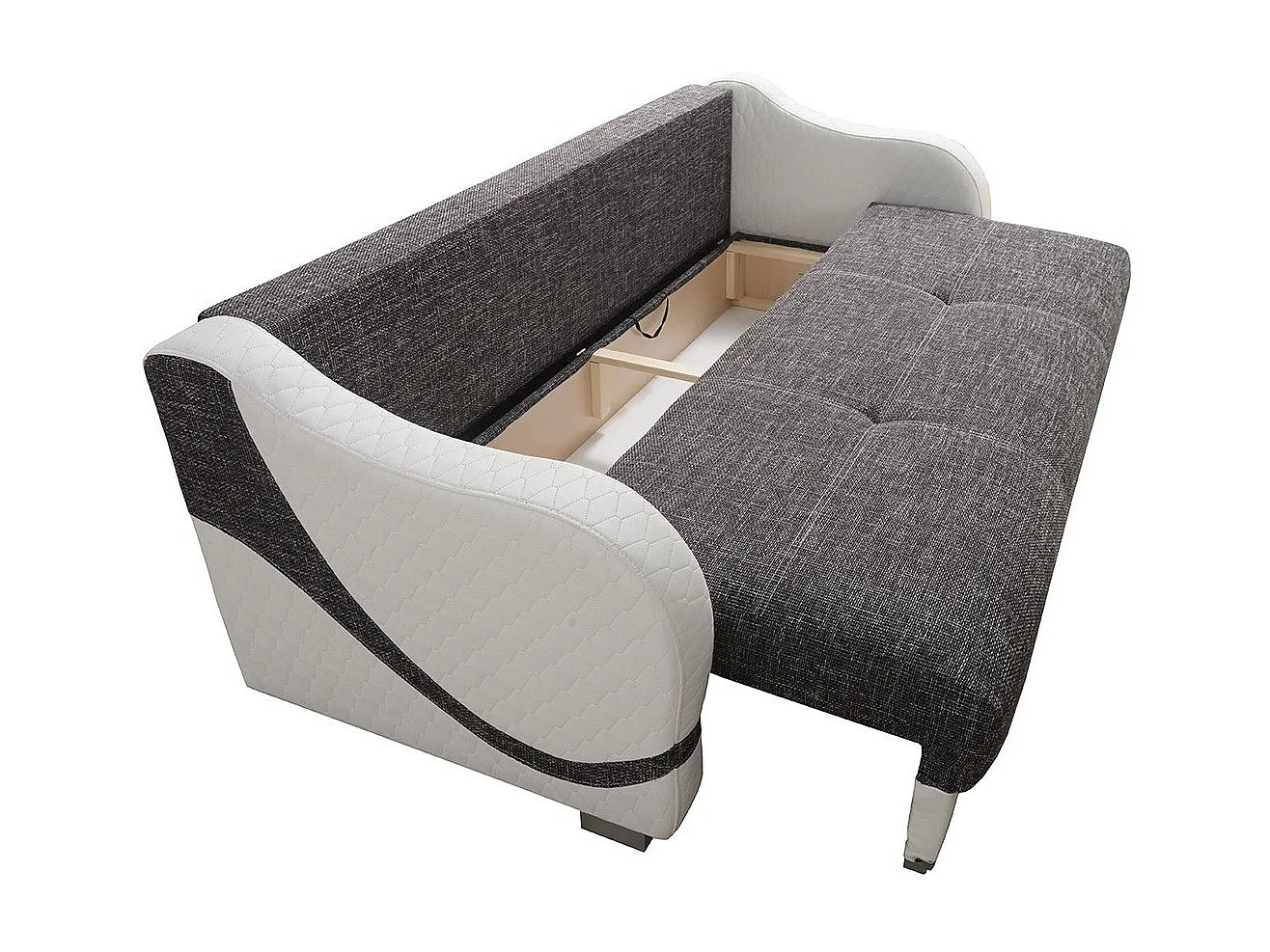 Sofá-cama Decatur 104, Almacenaje, 88x226x93cm