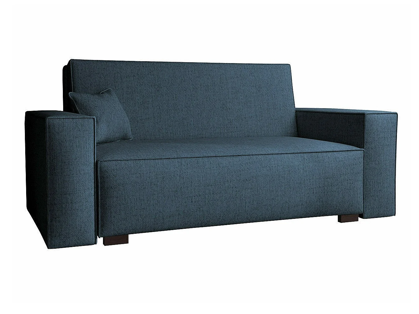 Canapé convertible 2 places en tissu bleu COLUMBUS 85x172x98 cm