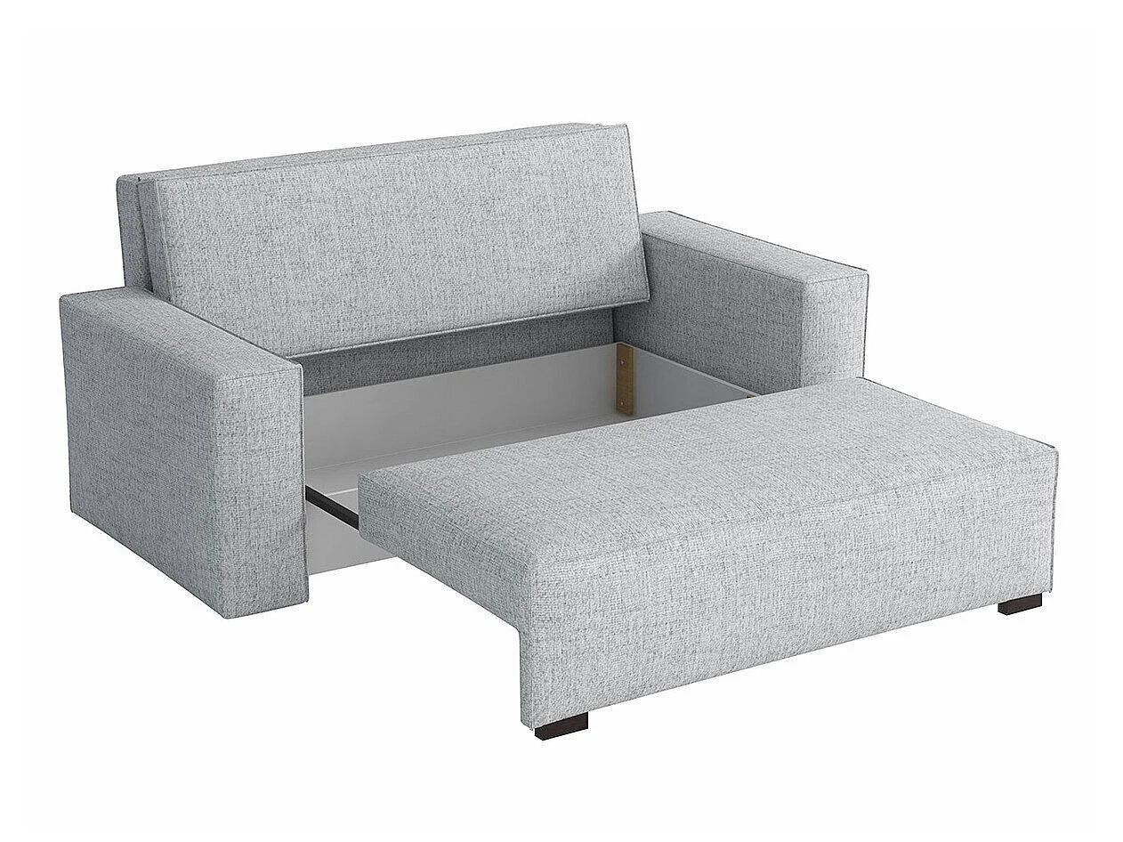 Canapé convertible 2 places en tissu bleu COLUMBUS 85x172x98 cm