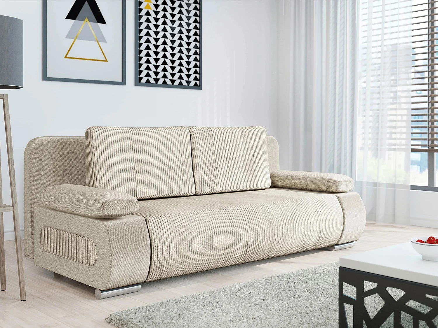 Canapé convertible Comfivo Pudor, Disponible, 77x200x92cm