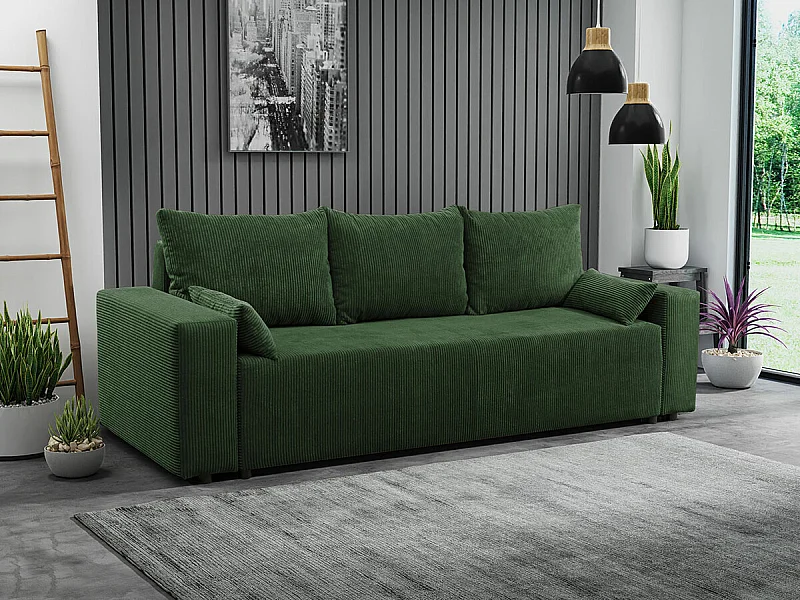 Canapé convertible Clovis 104, Boîte de literie, 90x250x94cm