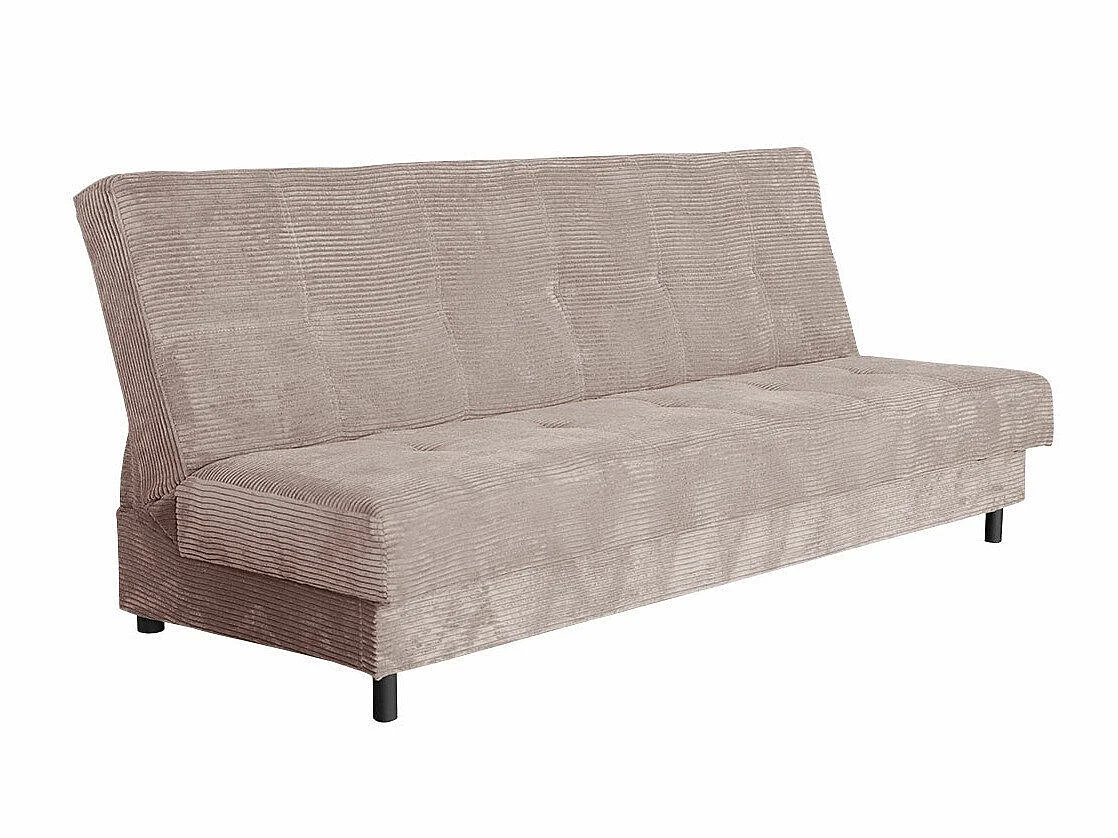 Canapé convertible 3 places en tissu rose COLUMBUS 90x193x85 cm
