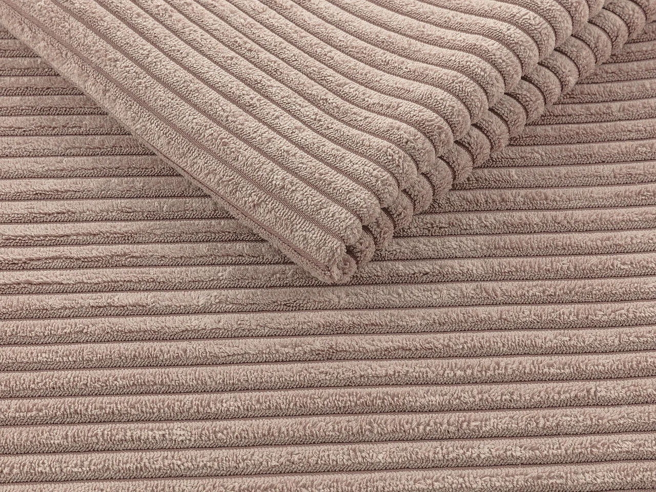 Canapé convertible 3 places en tissu rose COLUMBUS 90x193x85 cm