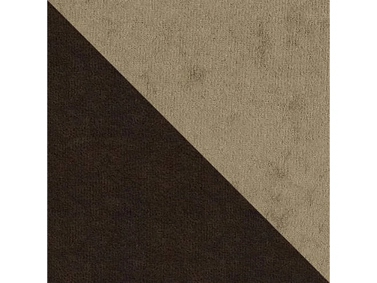 Canapé convertible 2 places en tissu marron 86x192x80 cm