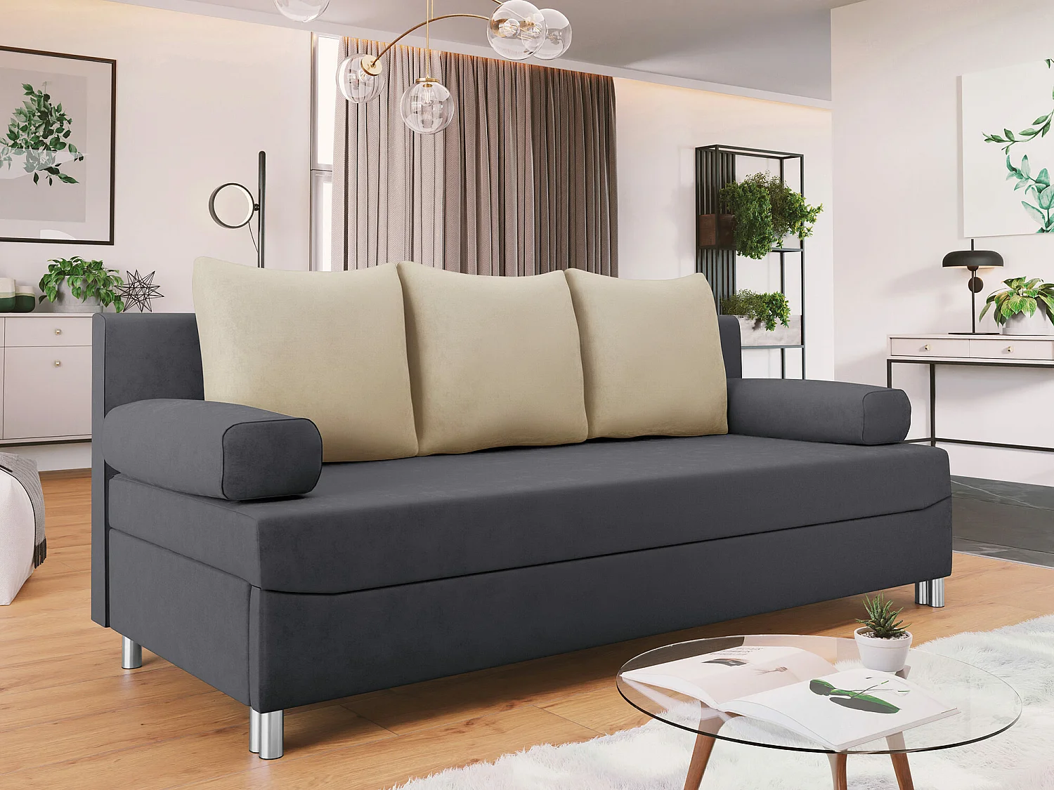 Canapé convertible Comfivo 125, Disponible, 86x192x80cm
