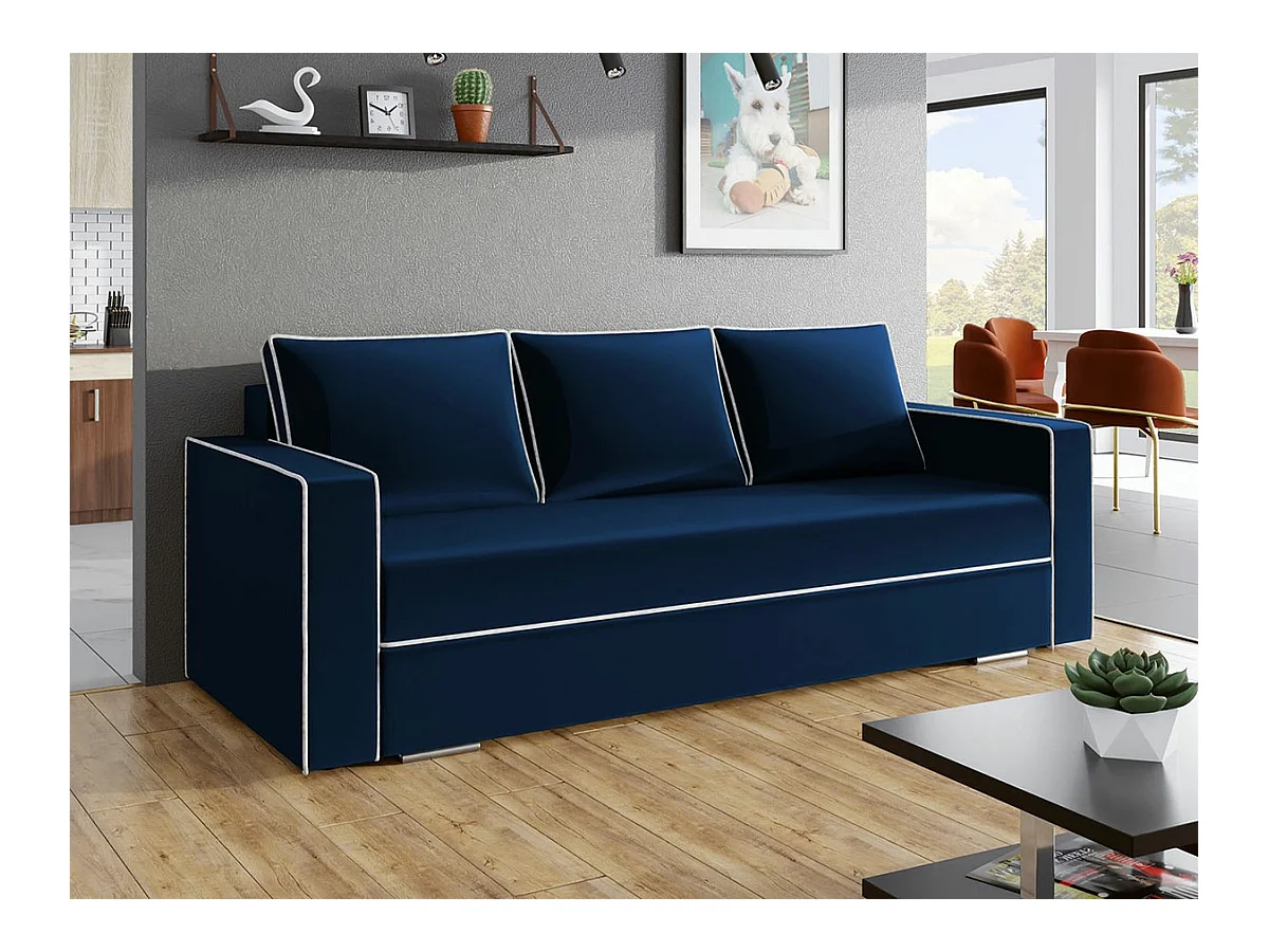 Canapé convertible Decatur 101, Boîte de literie, 91x230x92cm
