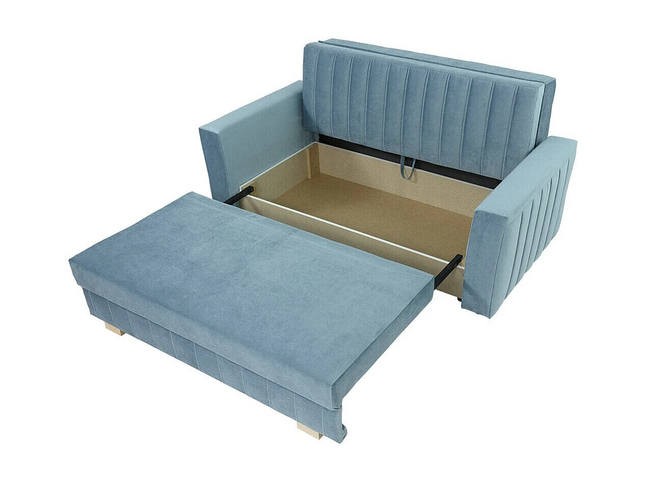 Sofá cama Columbus 137, Cama com arrumação, 8x16x10cm