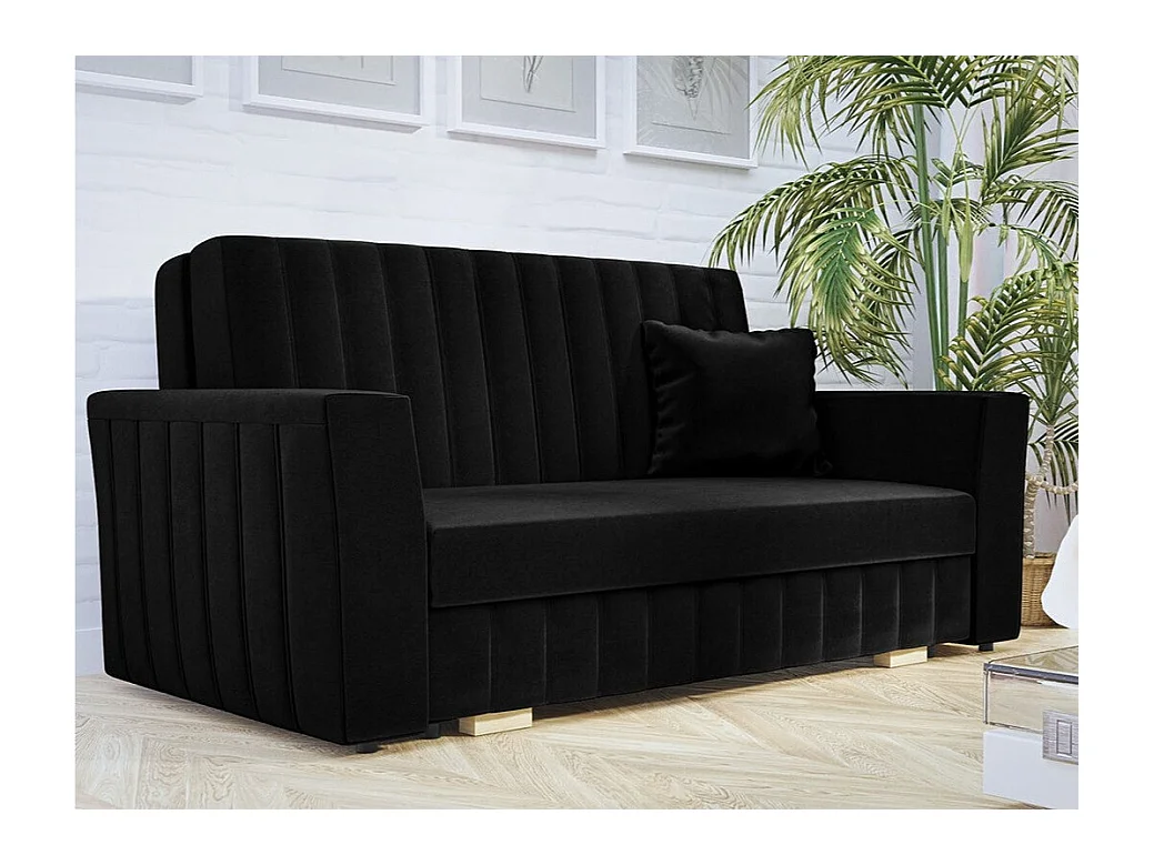 Canapé convertible Columbus 137, Boîte de literie, 83x160x98cm, Mobilier déjà assemblé