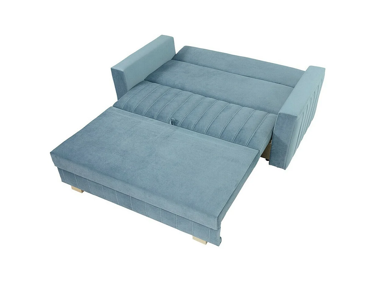 Canapé convertible Columbus 137, Boîte de literie, 83x160x98cm, Mobilier déjà assemblé