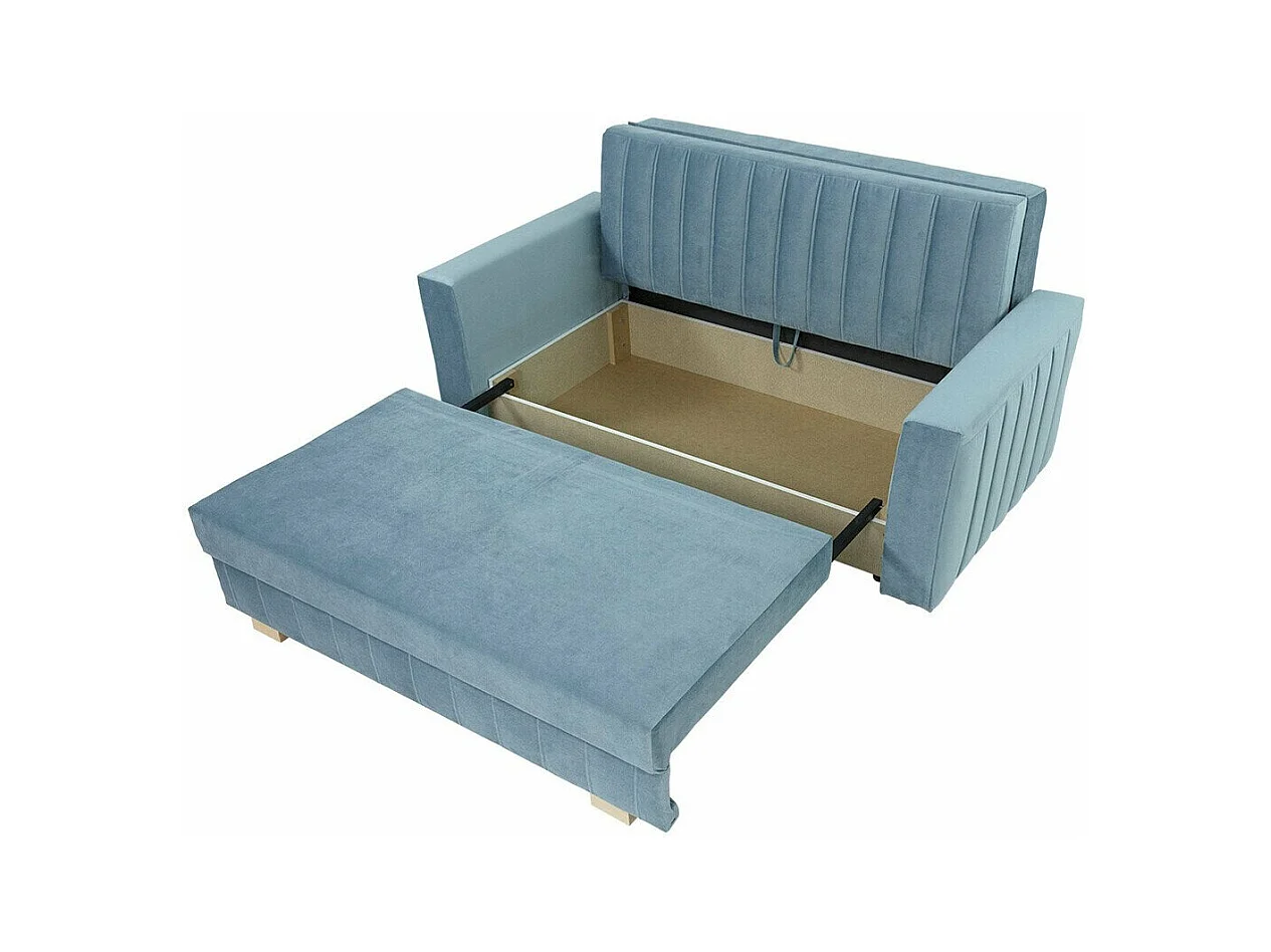 Canapé convertible Columbus 137, Boîte de literie, 83x160x98cm, Mobilier déjà assemblé