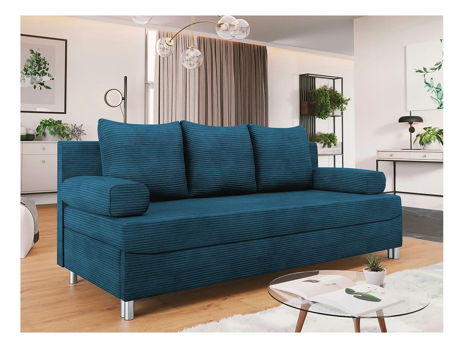 Divano letto Comfivo 125, Con, 86x192x80cm