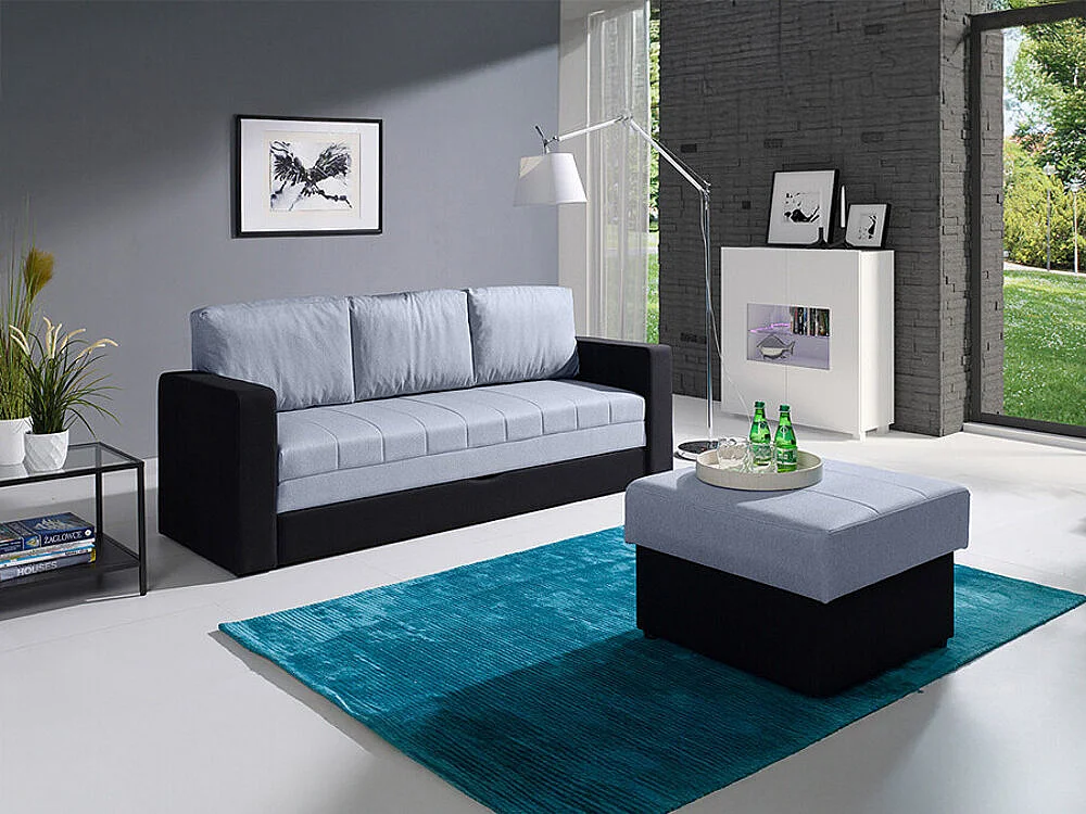 Canapé convertible Tivdalu 117, Boîte de literie, 86x222x75cm