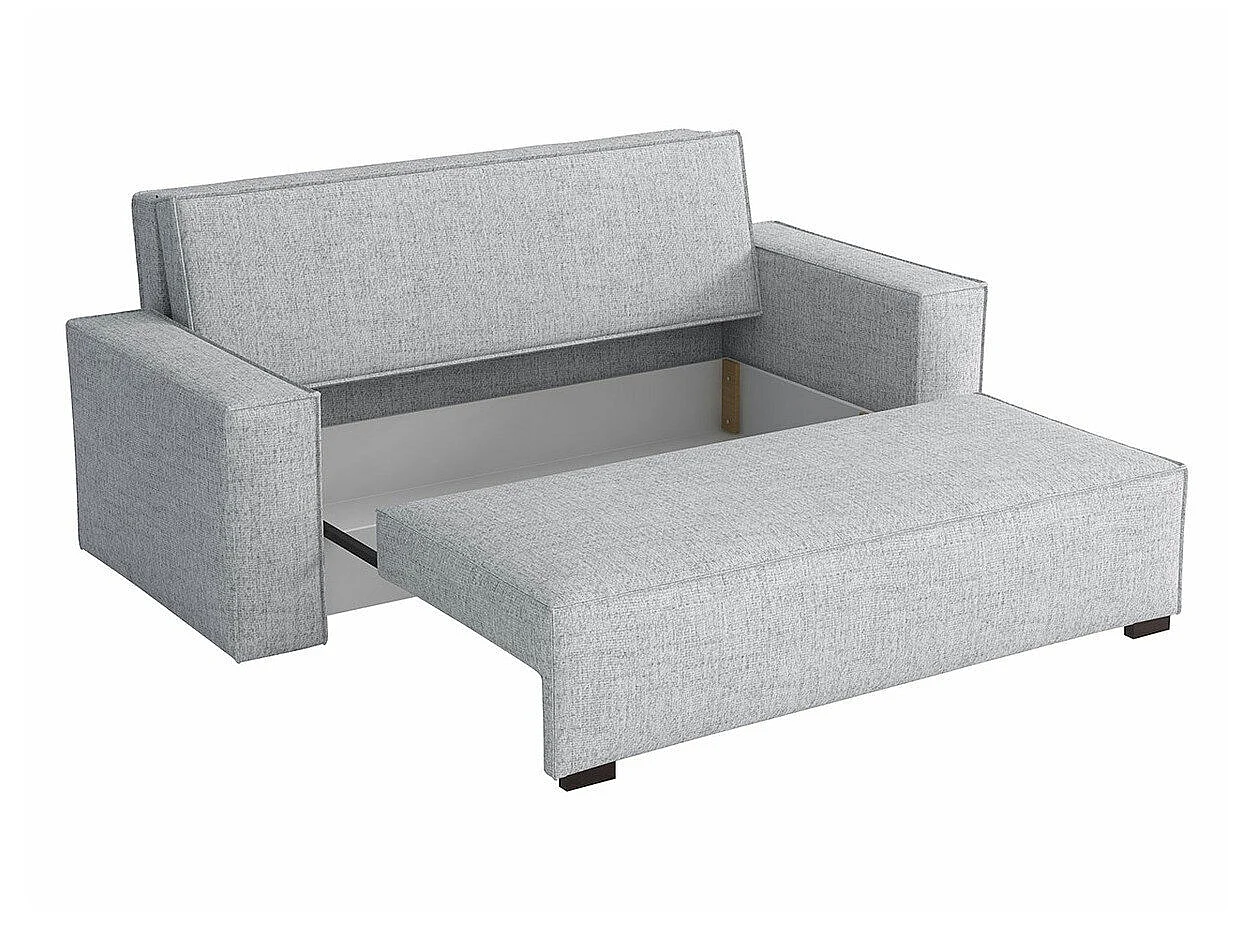 Canapé convertible 3 places en tissu gris COLUMBUS 85x192x98 cm