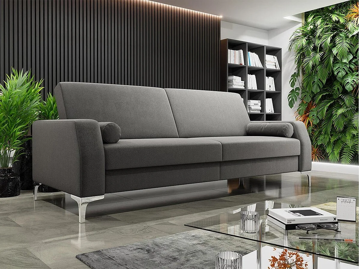 Canapé convertible Plano 101, Boîte de literie, 90x225x87cm