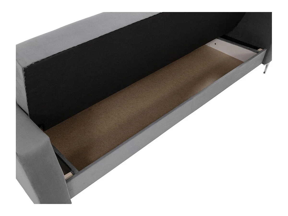 Canapé convertible Plano 101, Boîte de literie, 90x225x87cm