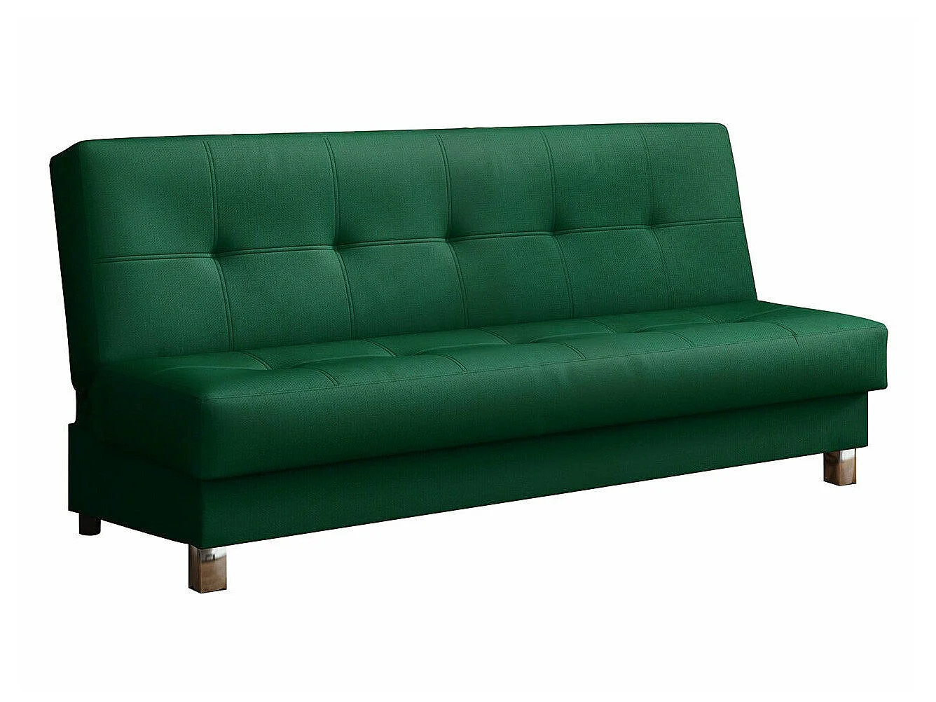 Canapé convertible 3 places en tissu bleu turquoise COLUMBUS
