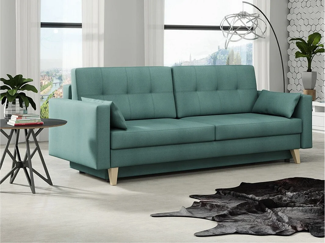 Sofá-cama Columbus 113, Almacenaje, 90x225x100cm