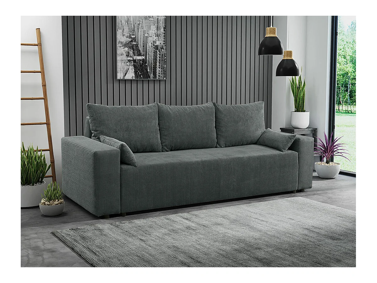 Canapé convertible Clovis 104, Boîte de literie, 90x250x94cm