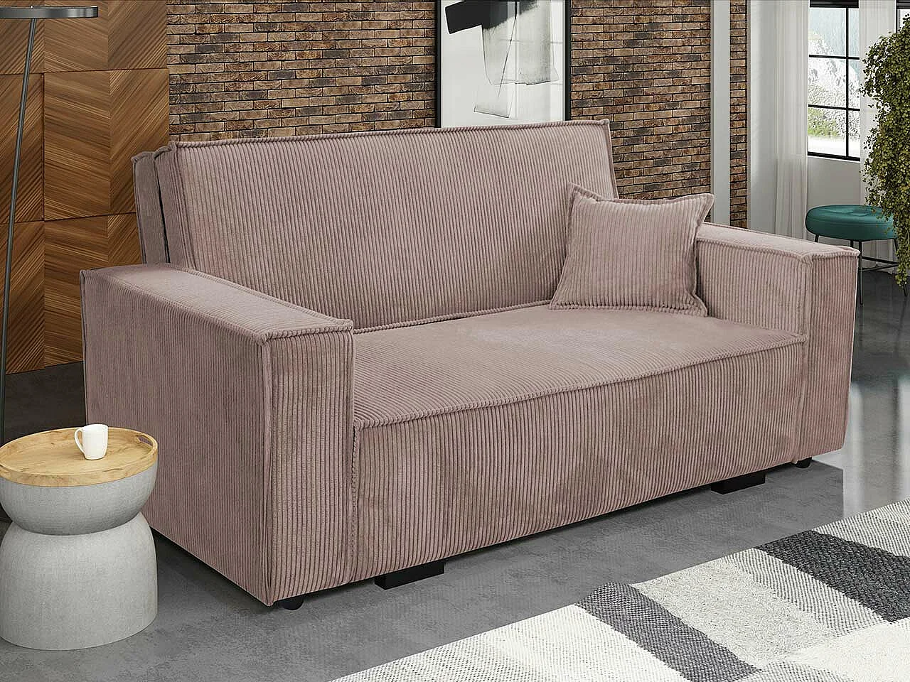 Sofá cama Clarlen III, Almacenaje, 85x173x98cm, Muebles ya montados
