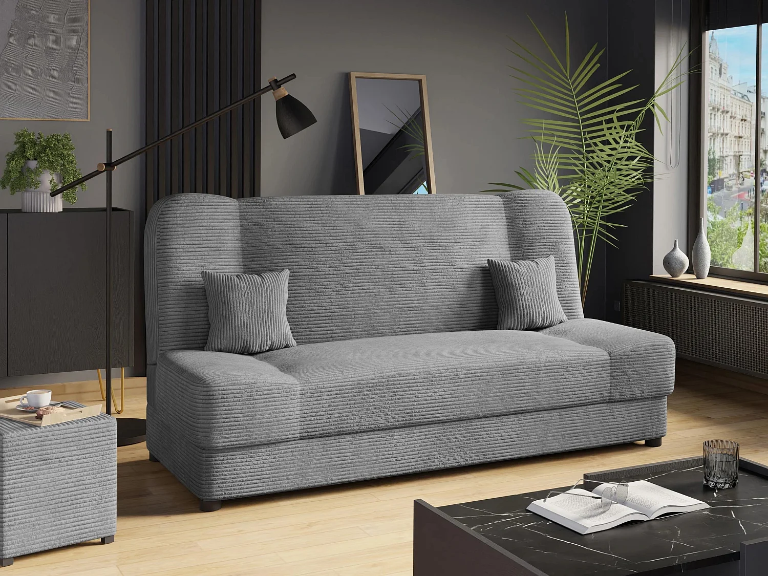 Canapé convertible Comfivo Cera III, Disponible, 86x195x87cm