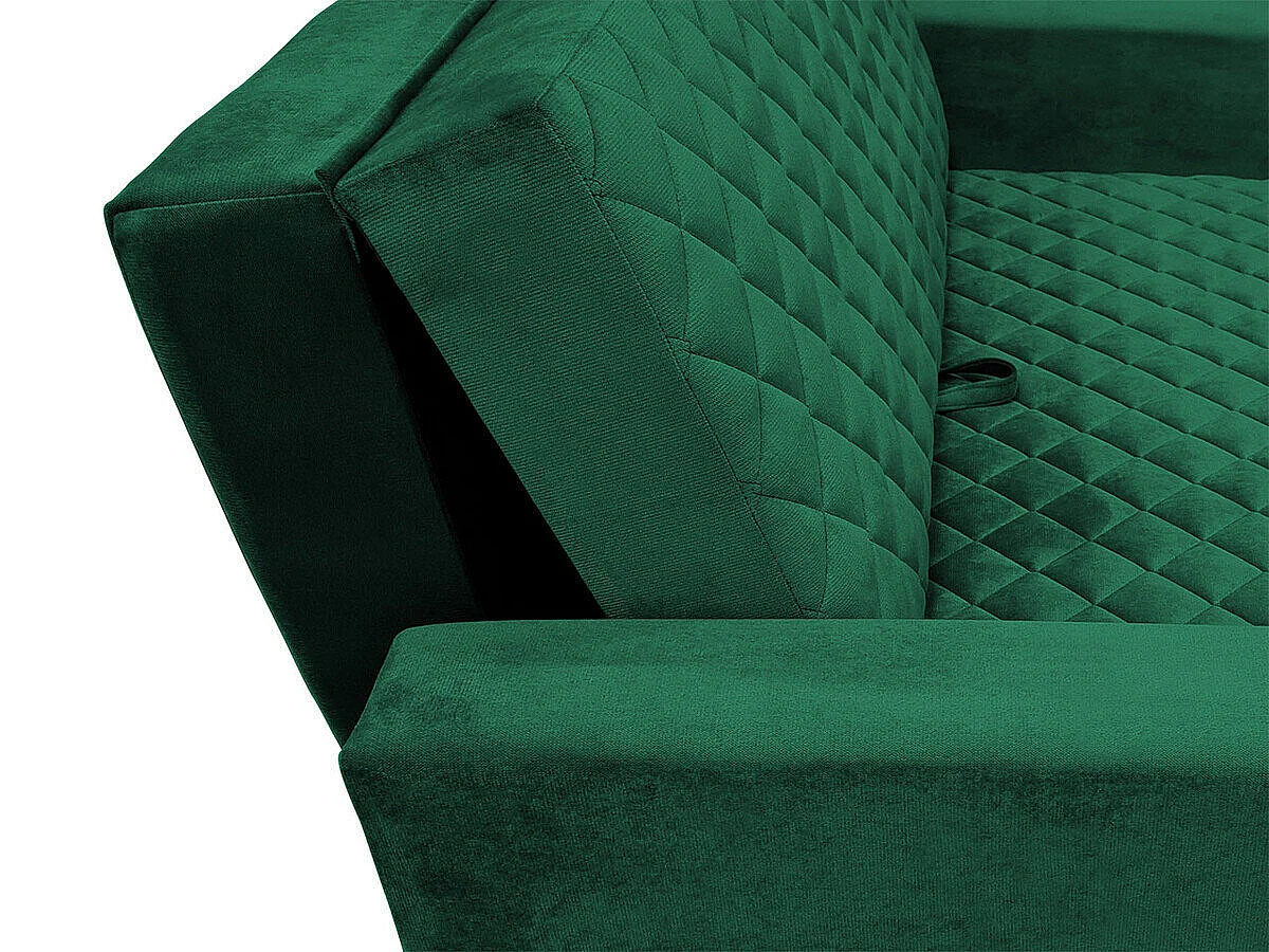 Canapé convertible Columbus 147, Boîte de literie, 85x160x98cm, Mobilier déjà assemblé