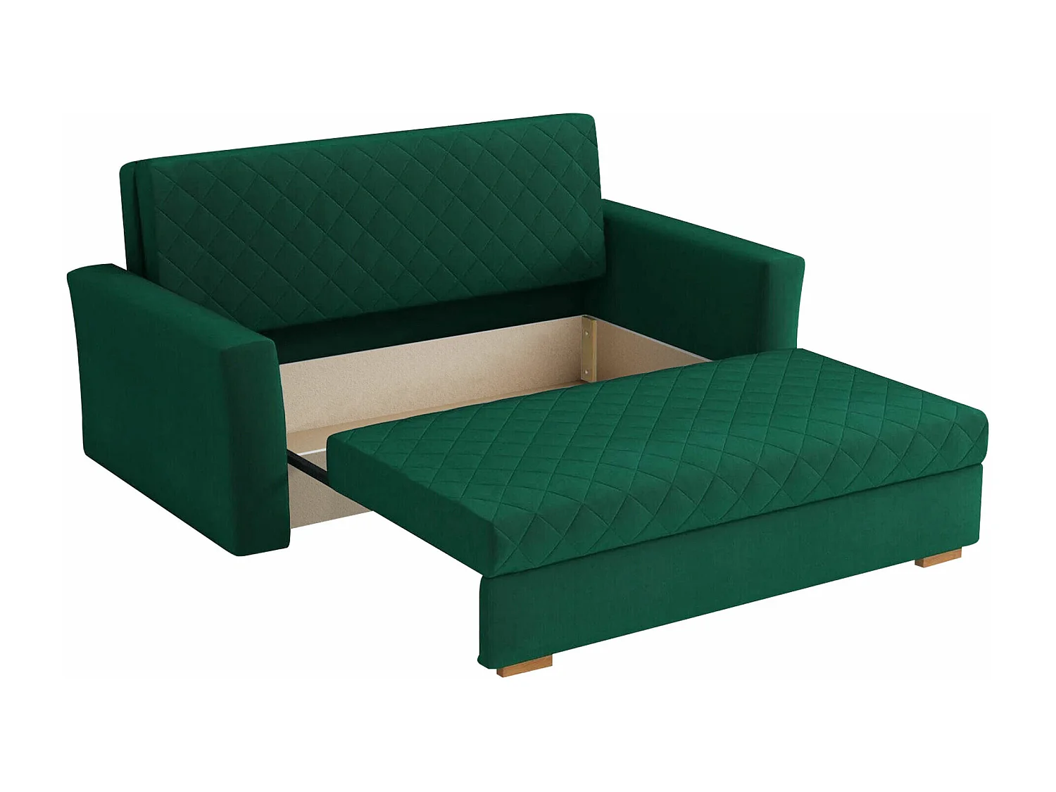 Sofá-cama Columbus 147, Almacenaje, 85x160x98cm, Muebles ya montados