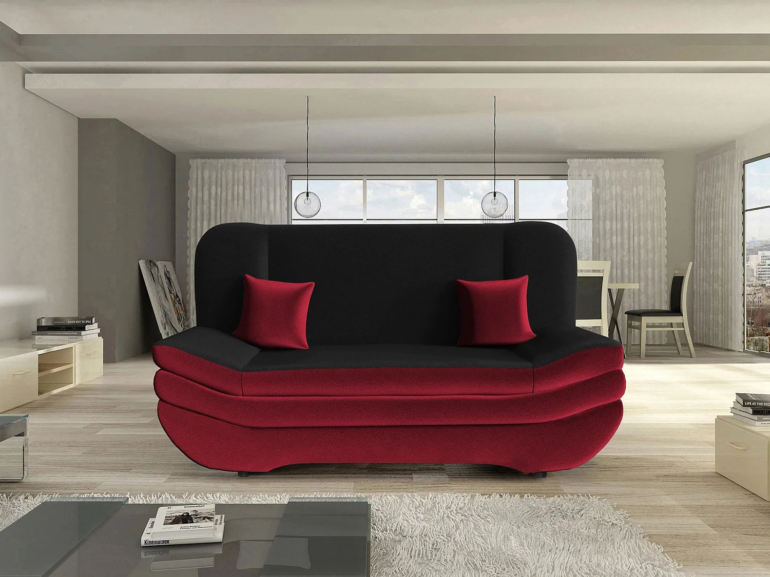 Canapé convertible Comfivo Silva, Disponible, 95x200x90cm, Mobilier déjà assemblé