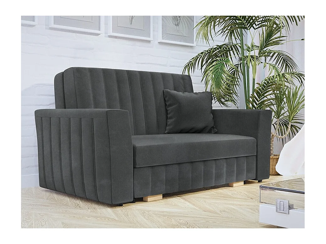 Sofá-cama Columbus 136, Almacenaje, 85x145x98cm, Muebles ya montados
