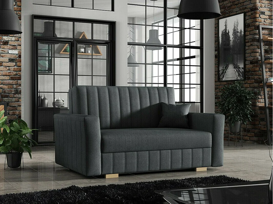 Canapé convertible Columbus 136, Disponible, 85x145x98cm, Mobilier déjà assemblé